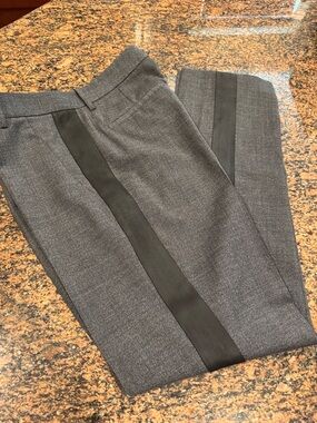 Theory Gray Pants w/ Side Stripe Feature. Sz 6